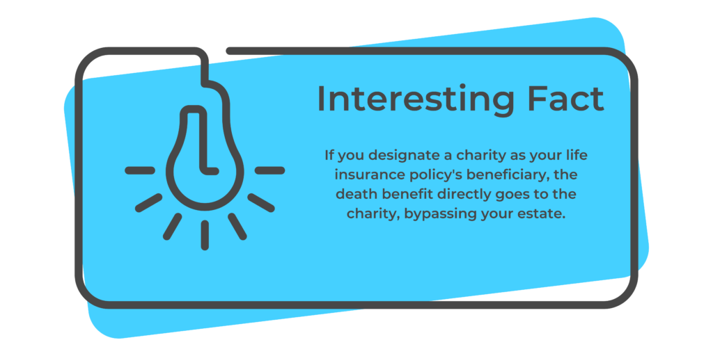 Designating charity as your beneficiary bypasses prolonged processes for immediate deposits